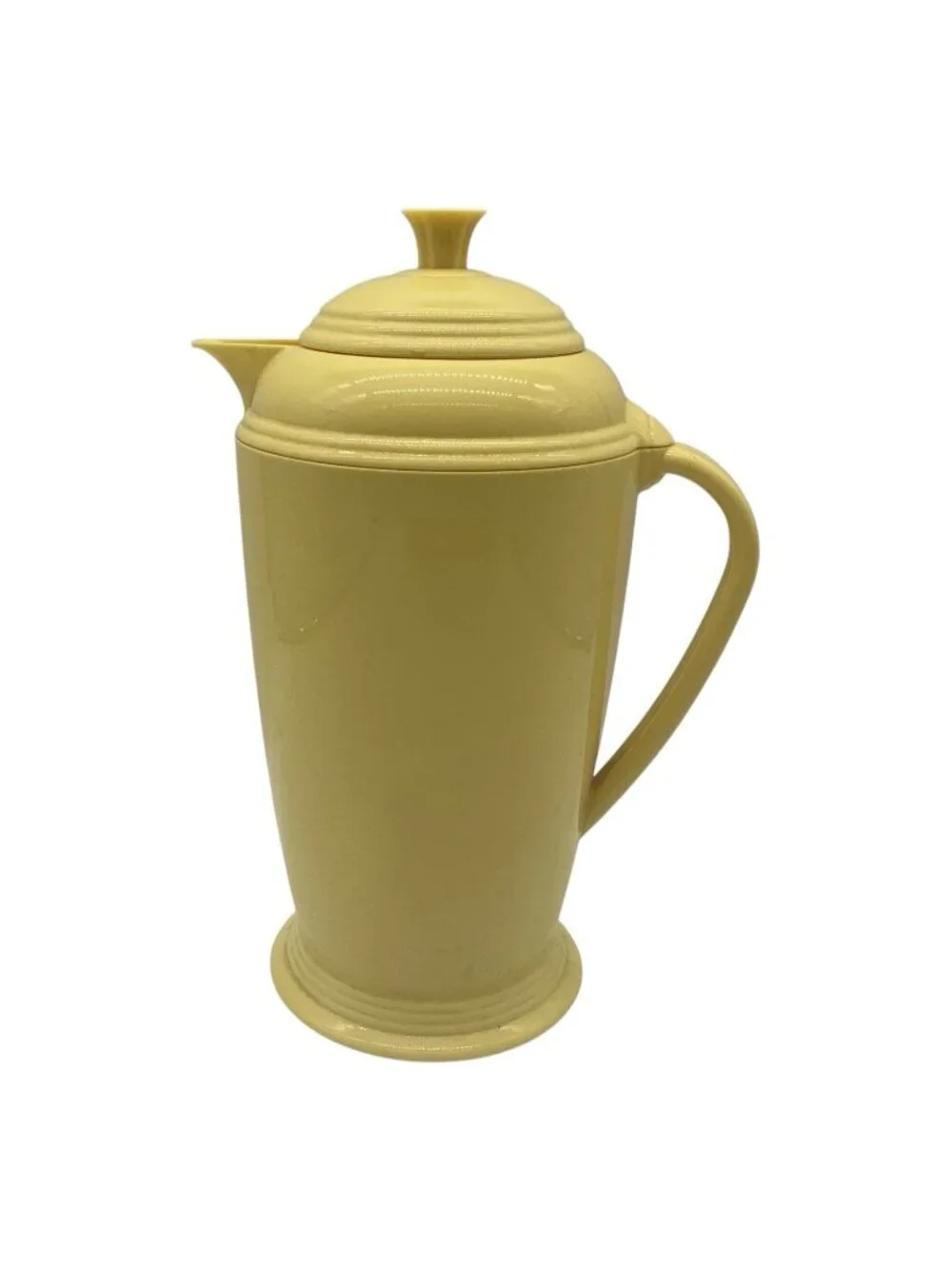 Sunflower Yellow FIESTA Vintage Plastic Insulated Carafe By Copco